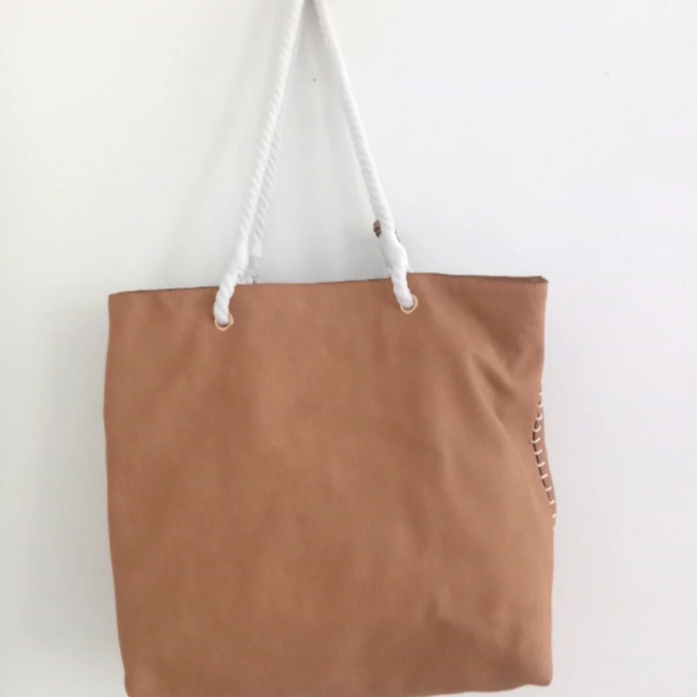 Hot Topic Embroidered Large Tote Rope Straps Boho Bag